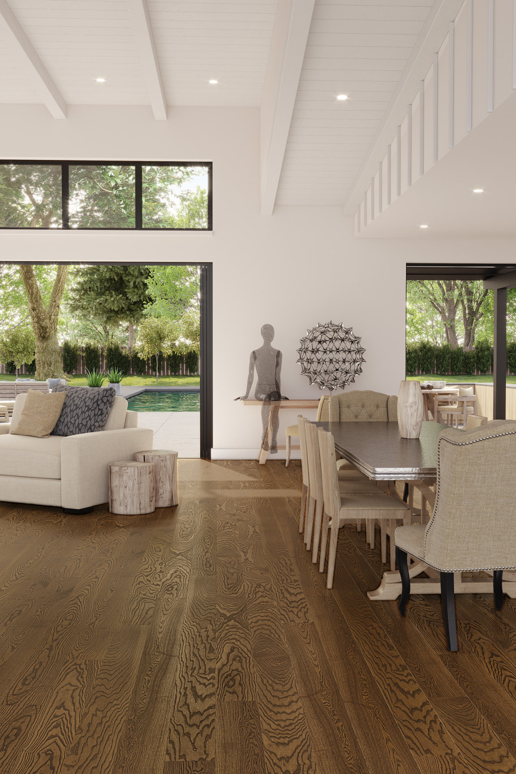 Паркетная доска Esta Parket Ash Walnut Color Elegant 21077 1800-2390×160×14 фото в интерьере